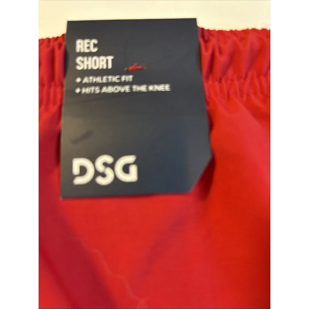 DSG Youth Boys Size‎ M Rec Shorts Red Mesh Lined